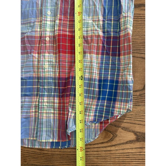 Lot Of 2 Ralph Lauren Men's Medium‎ Classic Fit Plaid Short Sleeve Button Shirts - Picture 9 of 9